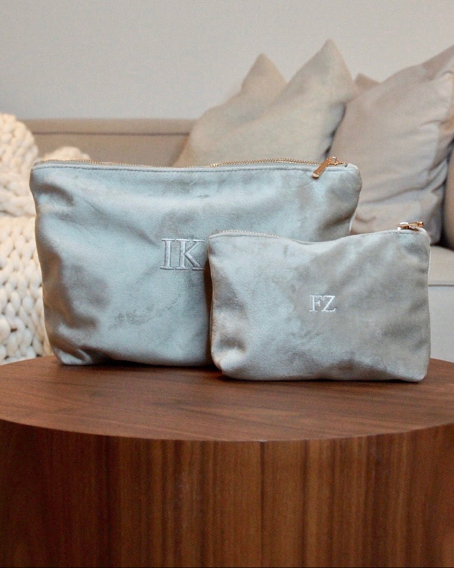 Kosmetiktasche "Velvet" S moonstone