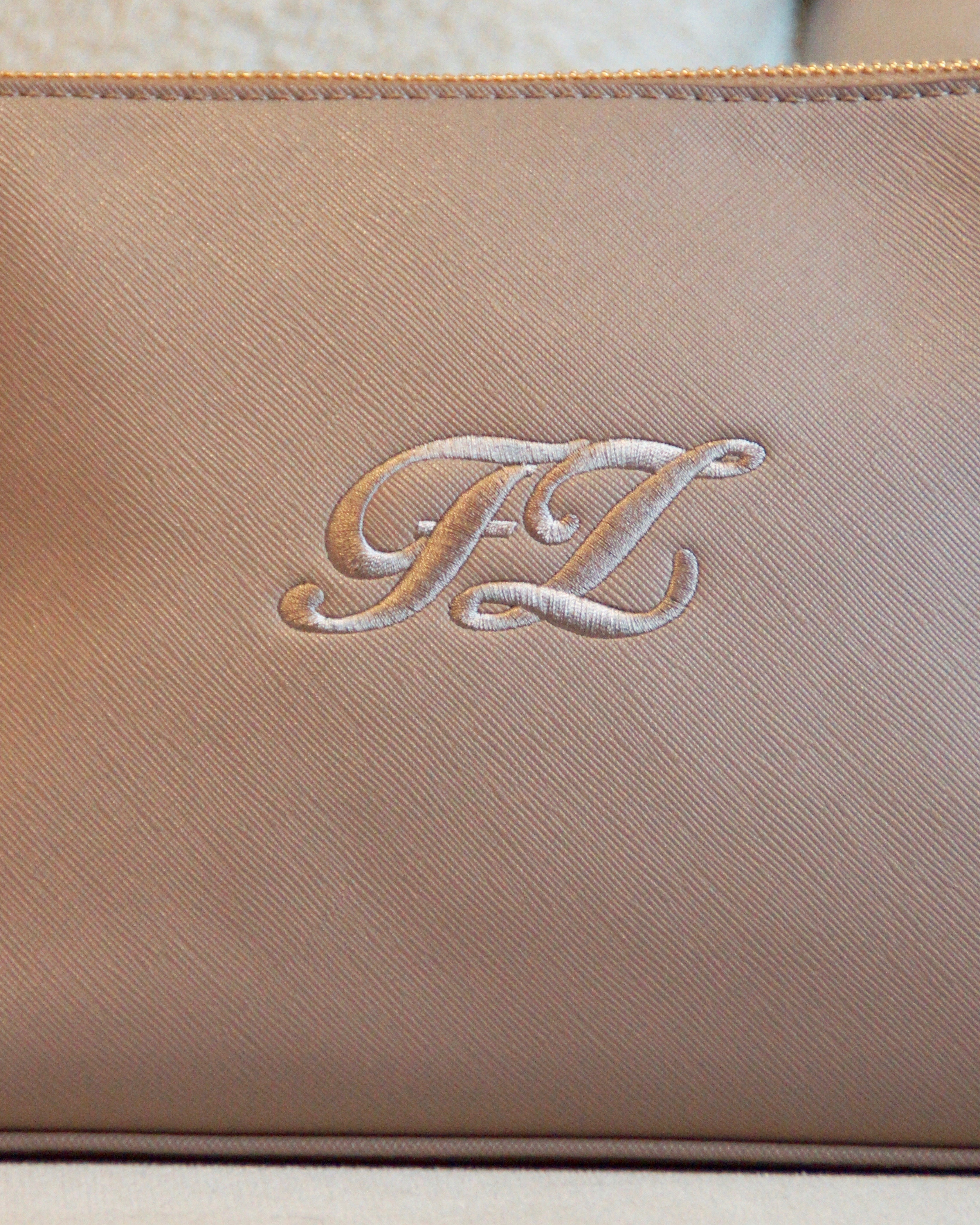 Kosmetiktasche  "Liv" taupe L