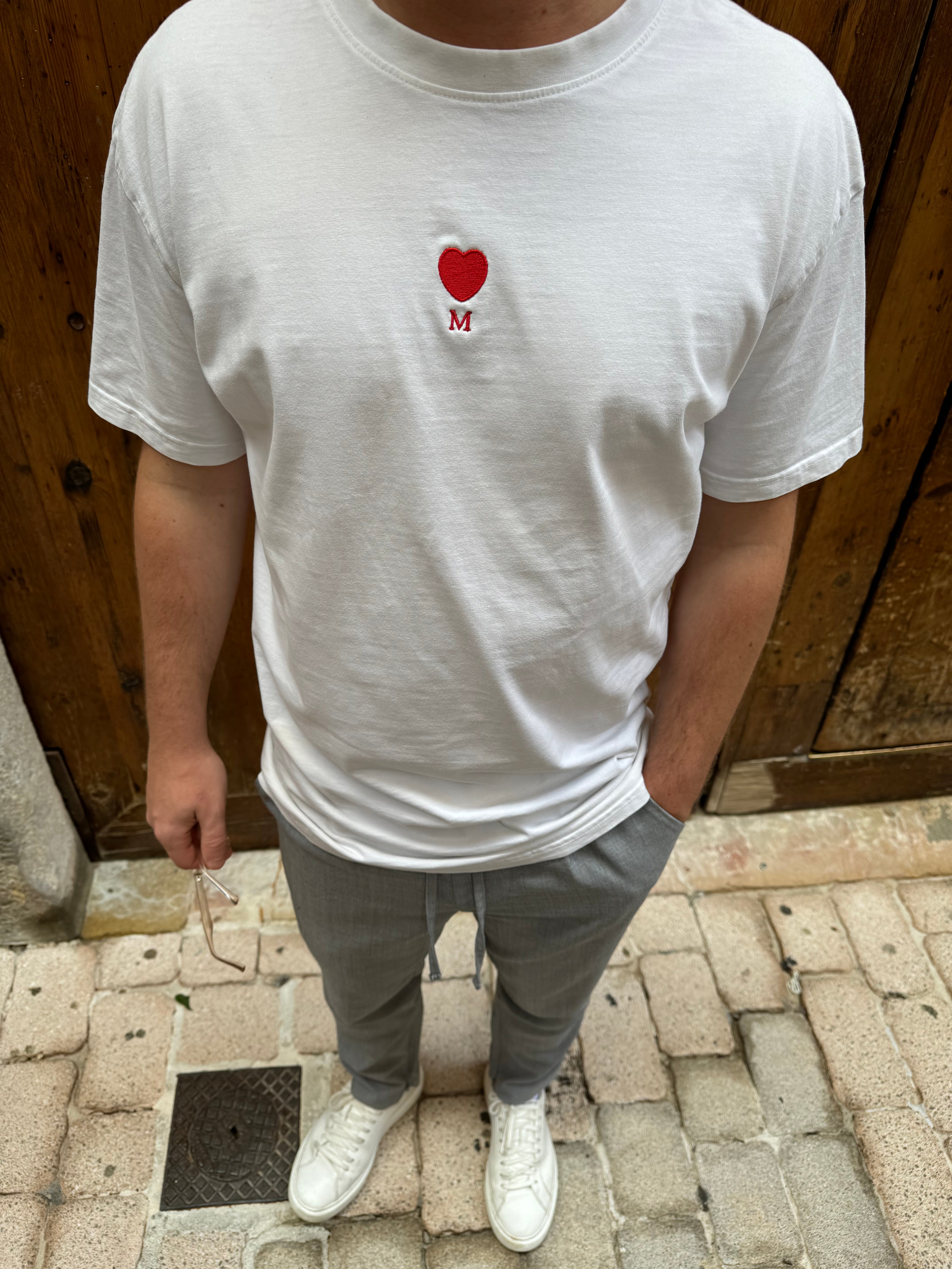 Heart Herren T-Shirt weiß